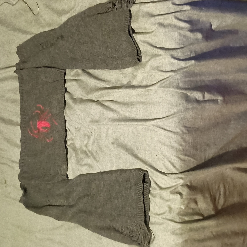 Longsleeved spider crop top